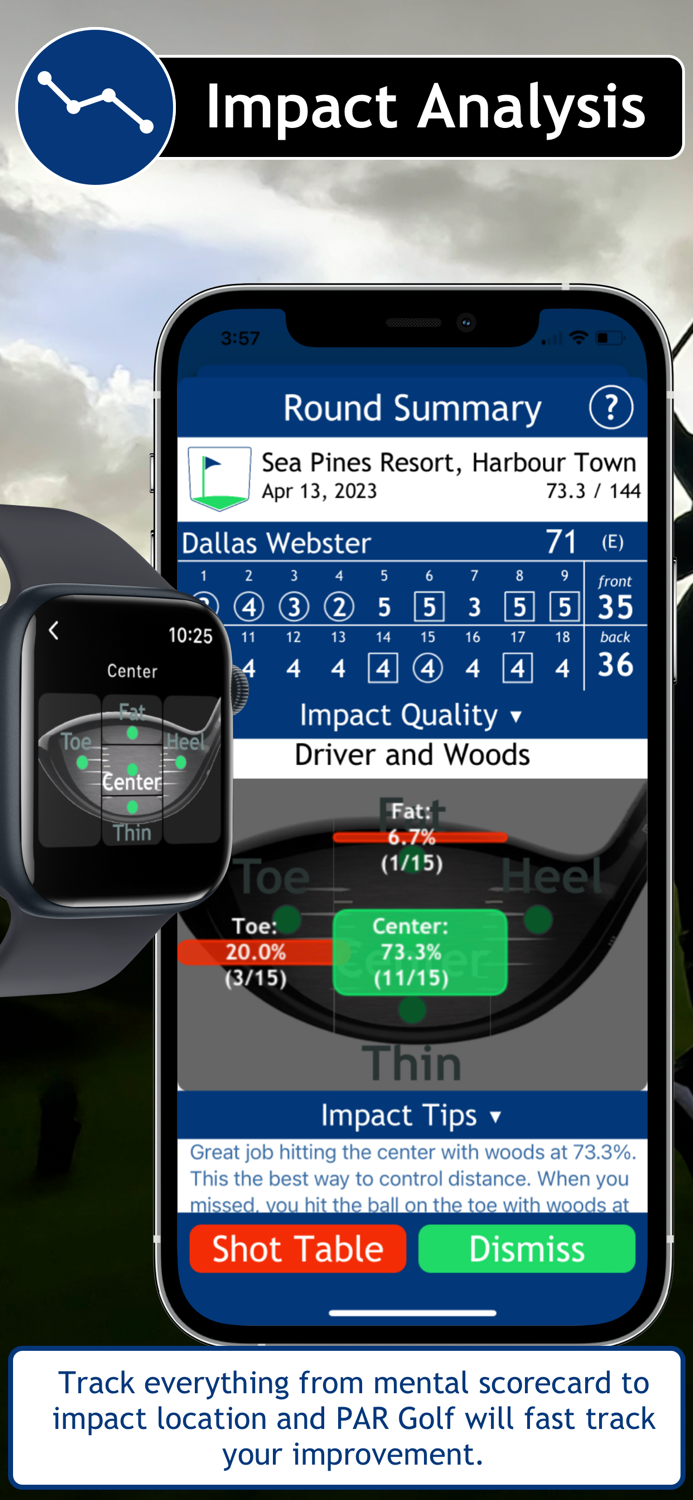PAR Golf GPS Caddie and Practice