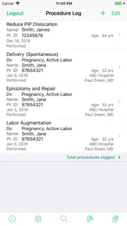 procedure log iphone screenshot 2