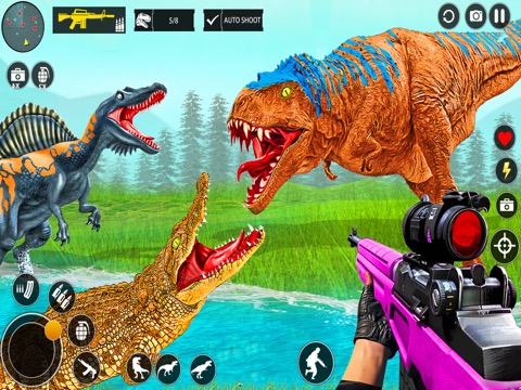 野生の恐竜狩りゲームのおすすめ画像4