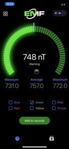 Emf Detector Radiation Reader screenshot #6 for iPhone