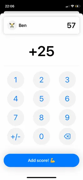 Game screenshot iScore : simple score keeper apk
