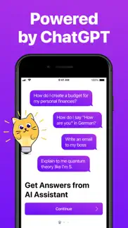 ai chat bot: assistant, writer iphone screenshot 1