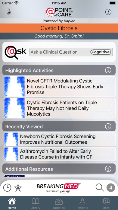 Screenshot #1 pour Cystic Fibrosis