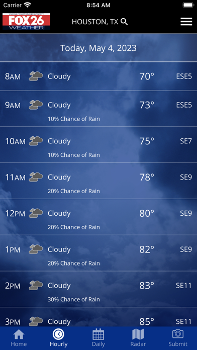 Fox 26 Houston Weather – Radar Screenshot