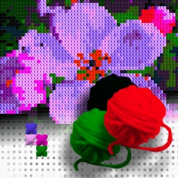 Cross Stitching Flowers