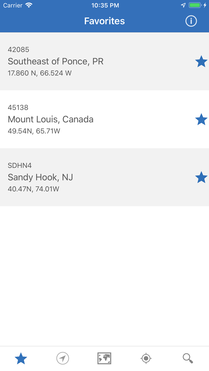 NOAA Buoys Live Marine Weather