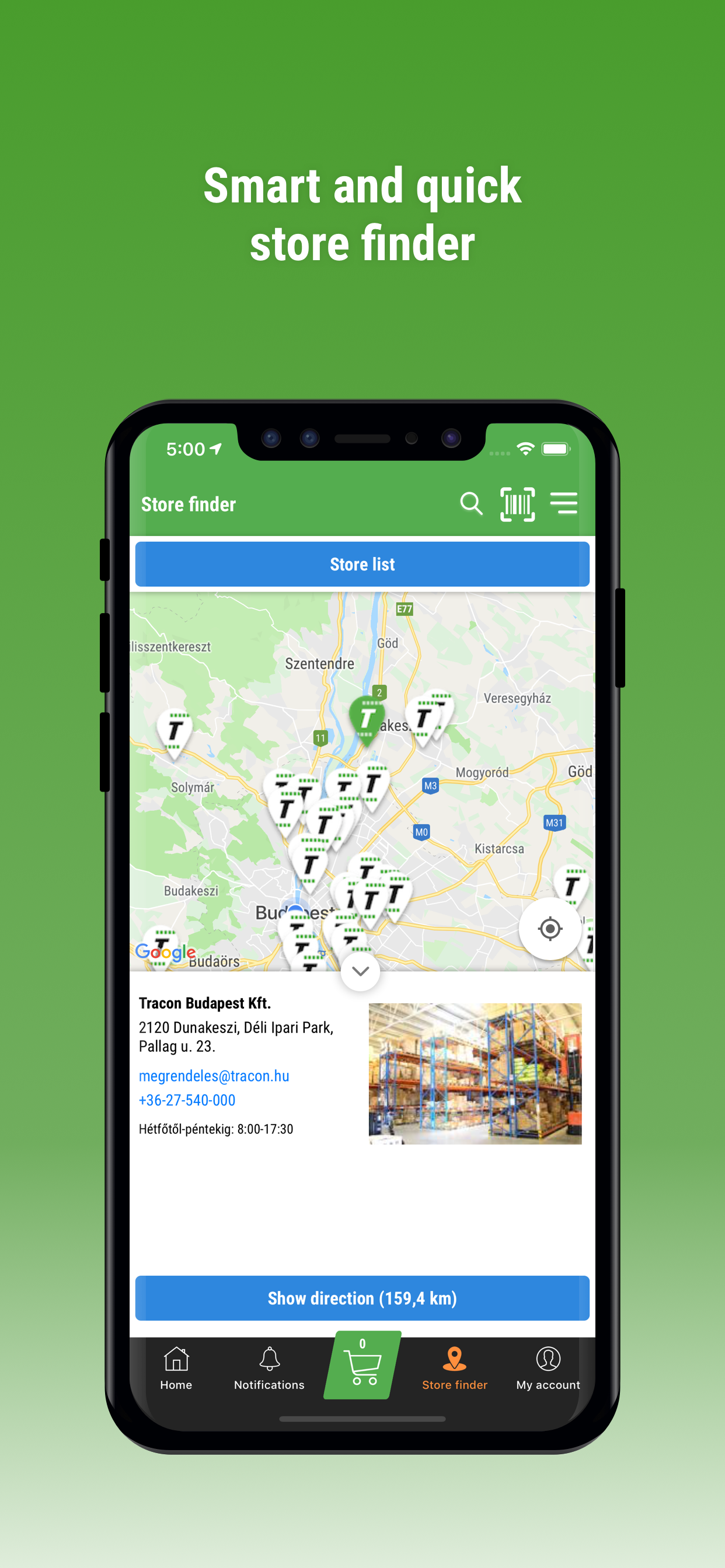 Tracon Webshop App