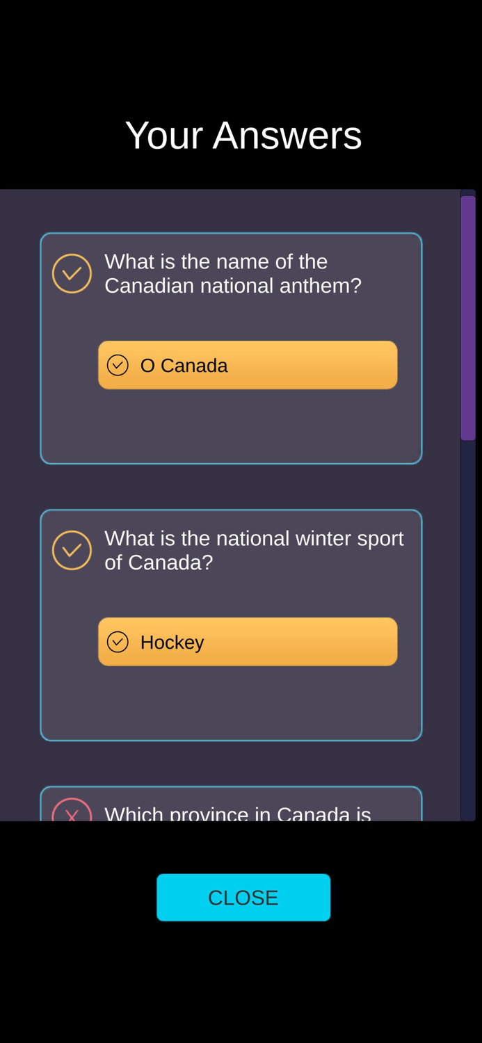 Canada Citizenship Prep Test