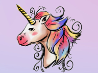 Colourful Unicorn Stickers