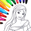 Princess coloring book 4 girls icon