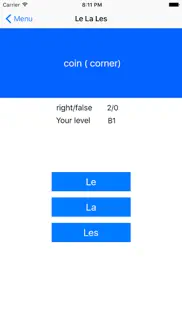 french test a1 a2 b1 + grammar iphone screenshot 4