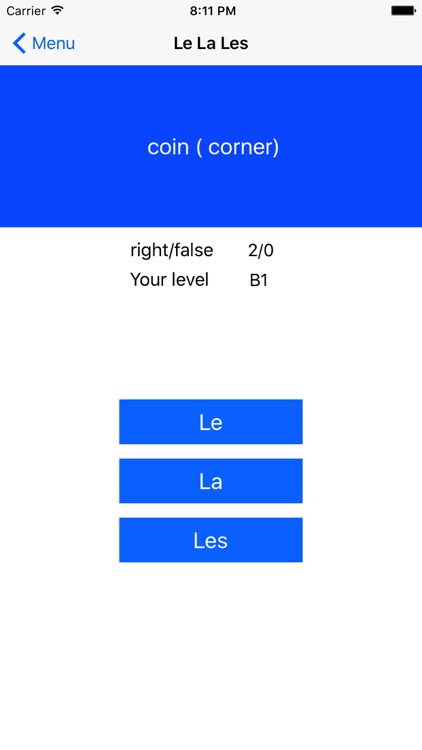 French Test A1 A2 B1 + Grammar screenshot-3