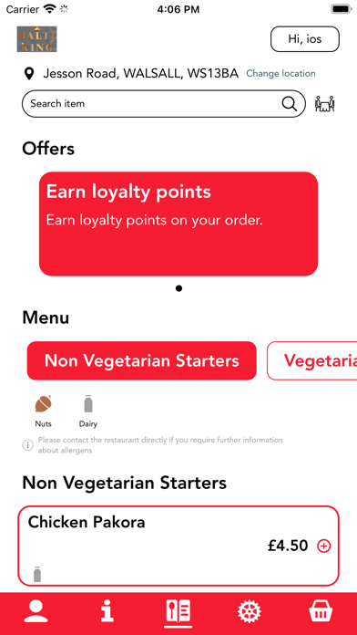 Balti King Restaurant Screenshot