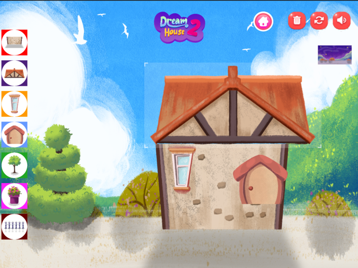 fruit coloring dream house