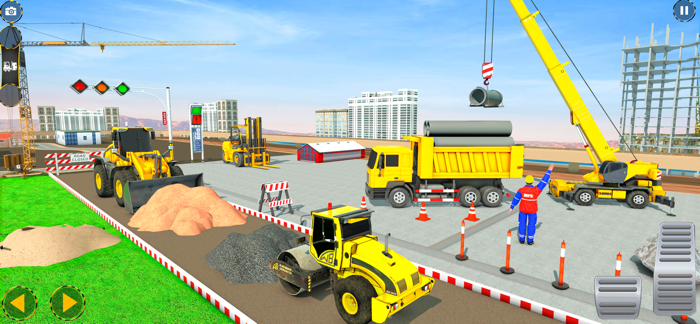 Town Building Construction 3D