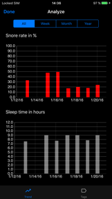 SnoreClock - Do you snore? screenshot
