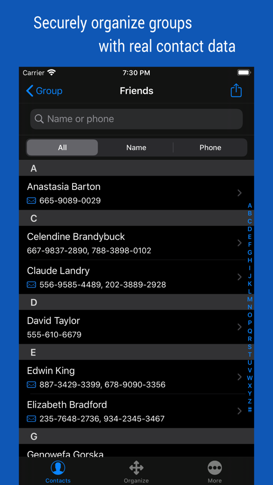 #2. iContacts: Contact Group Tool (iOS) 由: Jeonghwan Kim