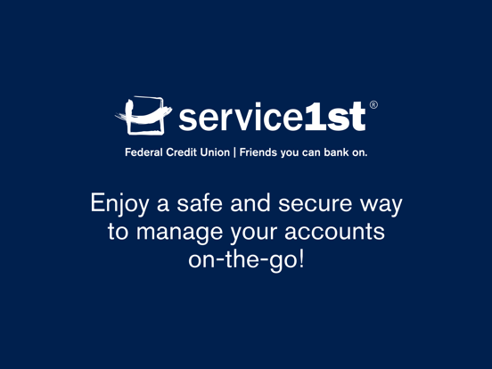 Service 1st Mobile Banking iPad screenshot 1 - Finance app