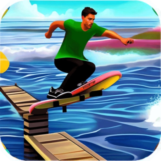 Beach Race :Scooter Stunt Game icon
