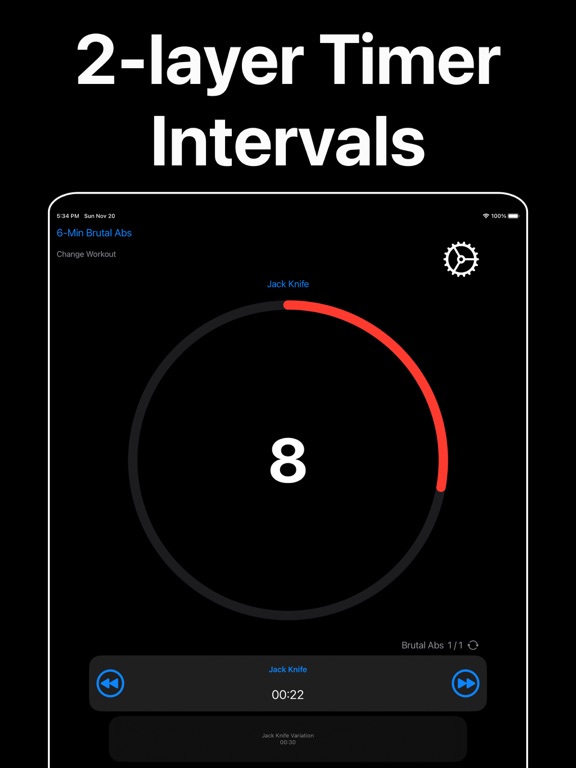 Interval Flow - WOD Timer iPad screenshot 2 - Health & Fitness app