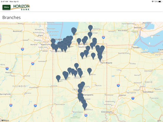 Horizon Bank Mobile Banking iPad screenshot 4 - Finance app