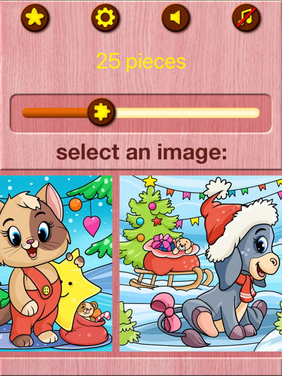 Christmas Kid's Jigsaw Puzzles iPad screenshot
