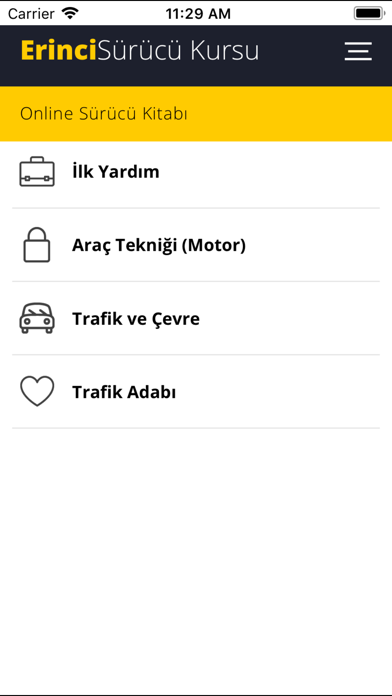 Erinci Sürücü Kursu Screenshot