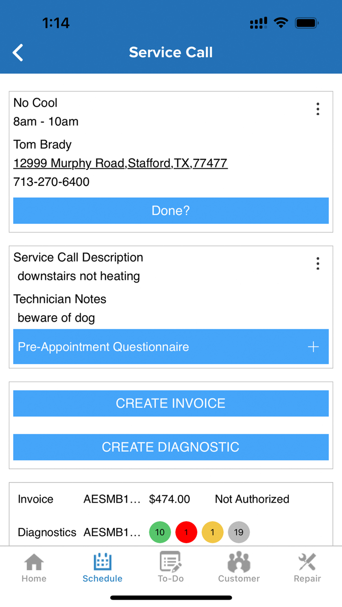 P3 HVAC Software Phone App