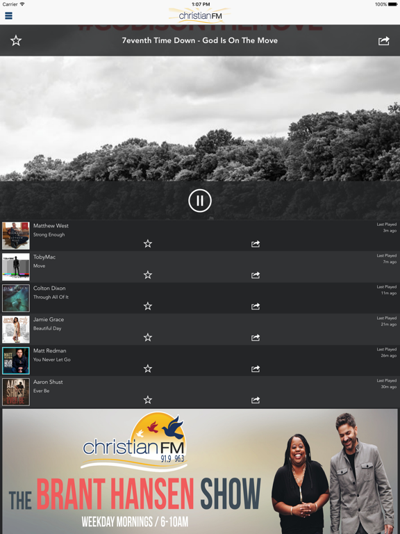 Christian FM App iPad screenshot 1 - Music app