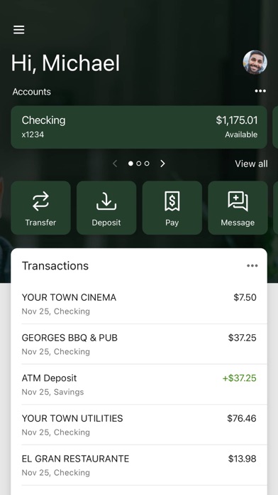 My United National Bank Screenshot