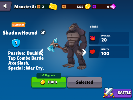 Kaiju Brawl iPad screenshot 5 - Games app