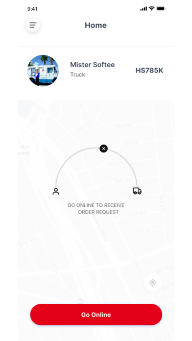 Cones App Driver Screenshot