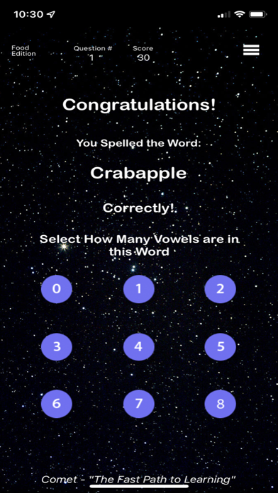 Food - Comet Spelling screenshot 3