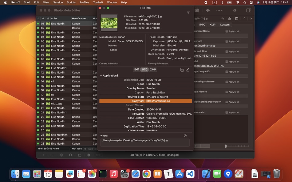 #4. Photo Meta Editor (macOS) Podle: 恒卓 刘