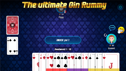 Gin Rummy online game Screenshot