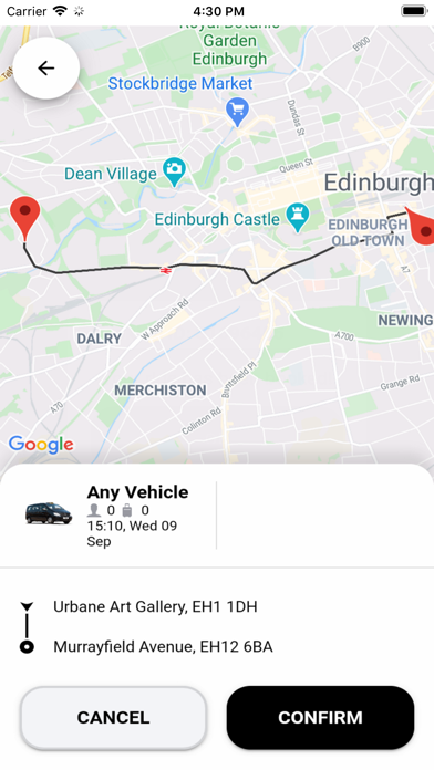 Central Taxis Edinburgh Screenshot