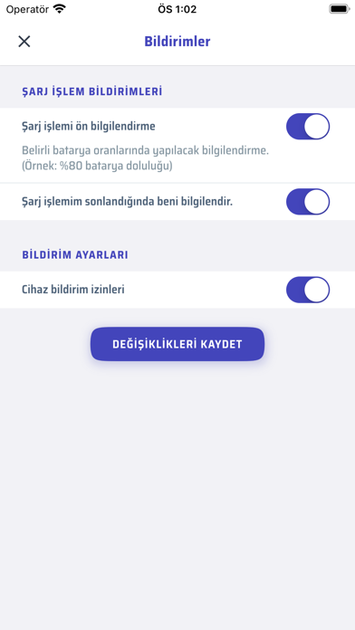 Screenshot #3 pour Eşarj Driver Mobile