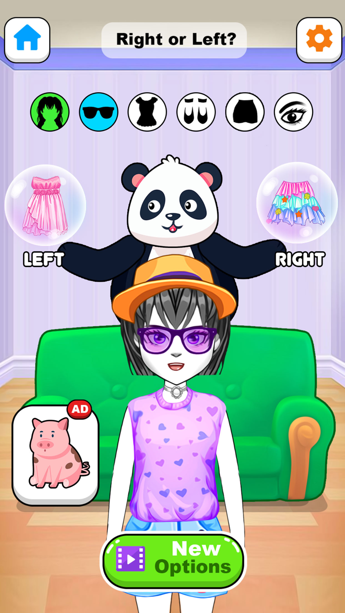 Left or Right Dress up Fashion