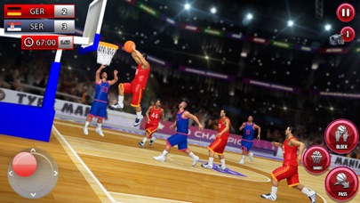 Screenshot #1 pour Real Dunk Basketball Games