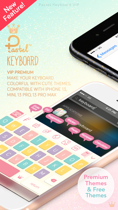 Pastel Keyboard Themes Colorのおすすめ画像1