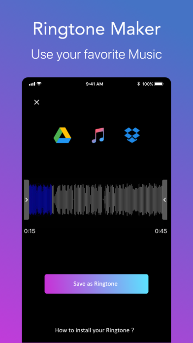 Ringtone.s Maker for iPhone Screenshot