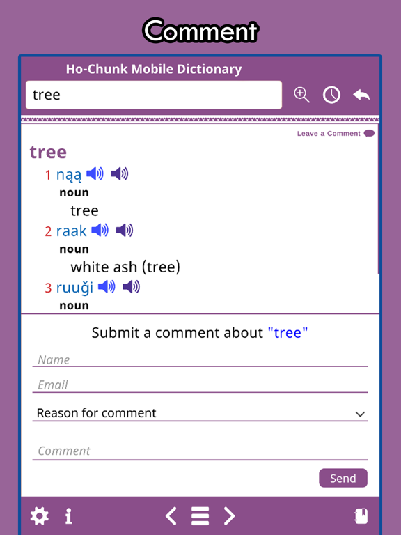 Ho-Chunk Dictionary iPad screenshot 5 - Education app