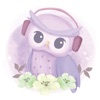 Watercolor Owl Stickers Pack icon