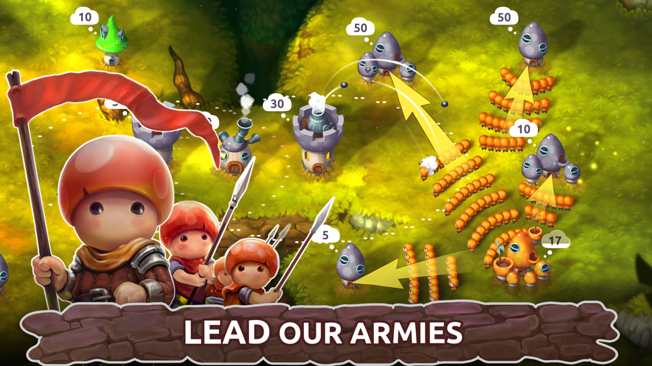 #3. Mushroom Wars 2: RTS Strategy (iOS) By: Azur Interactive Games Limited