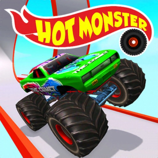 Hot Monster Truck Racing Stunt Icon