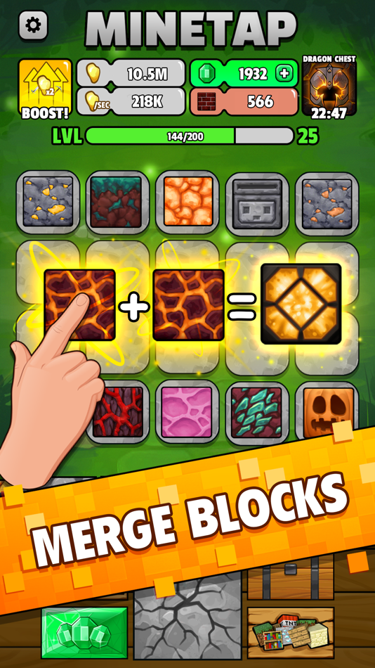 #2. Minetap: Merge-Idle RPG (iOS) 来自: Geeky House FZ-LLC