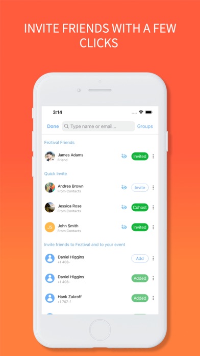 Feztival: Party Planning App Screenshot