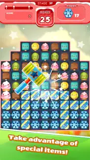 ice cream mania:match 3 puzzle iphone screenshot 2