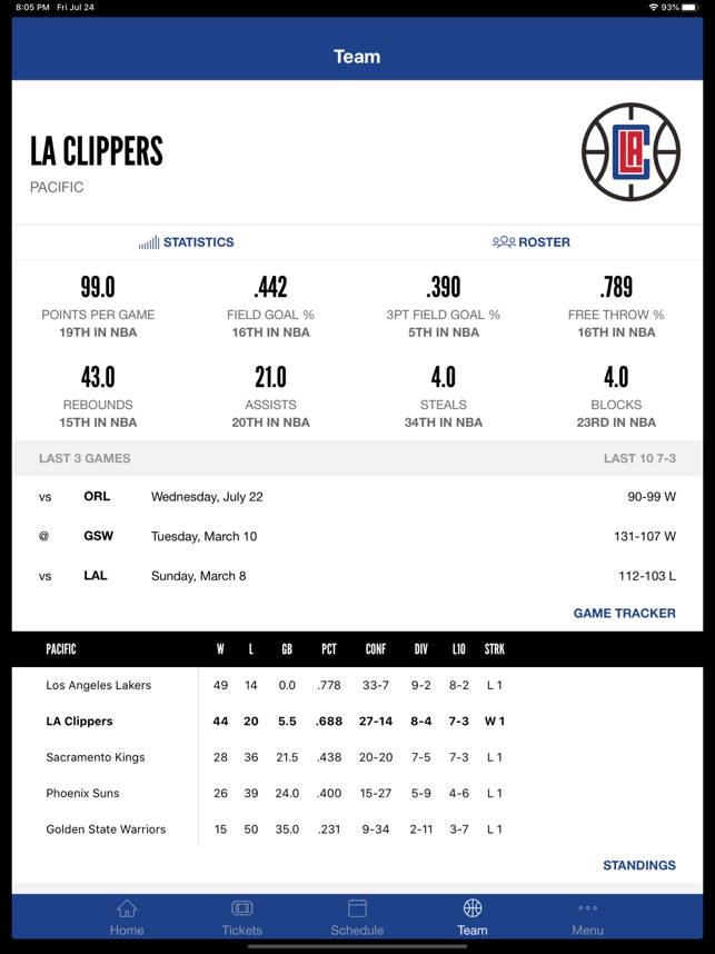 Lakers clippers-schedule