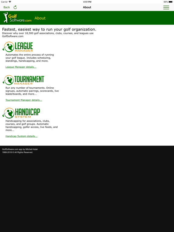Screenshot #5 pour GolfSoftware.com